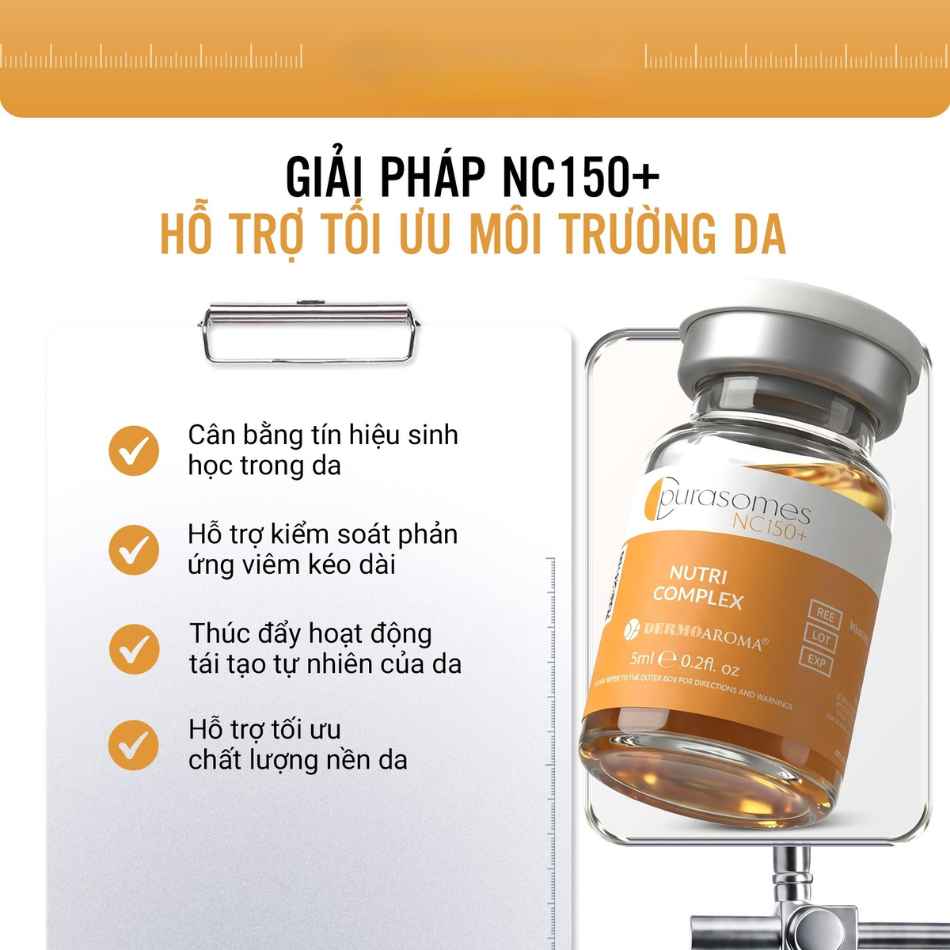 Tinh chất phục hồi tái tạo sửa chữa da toàn diện Dermaoaroma Purasomes NC150+ Nutri Complex