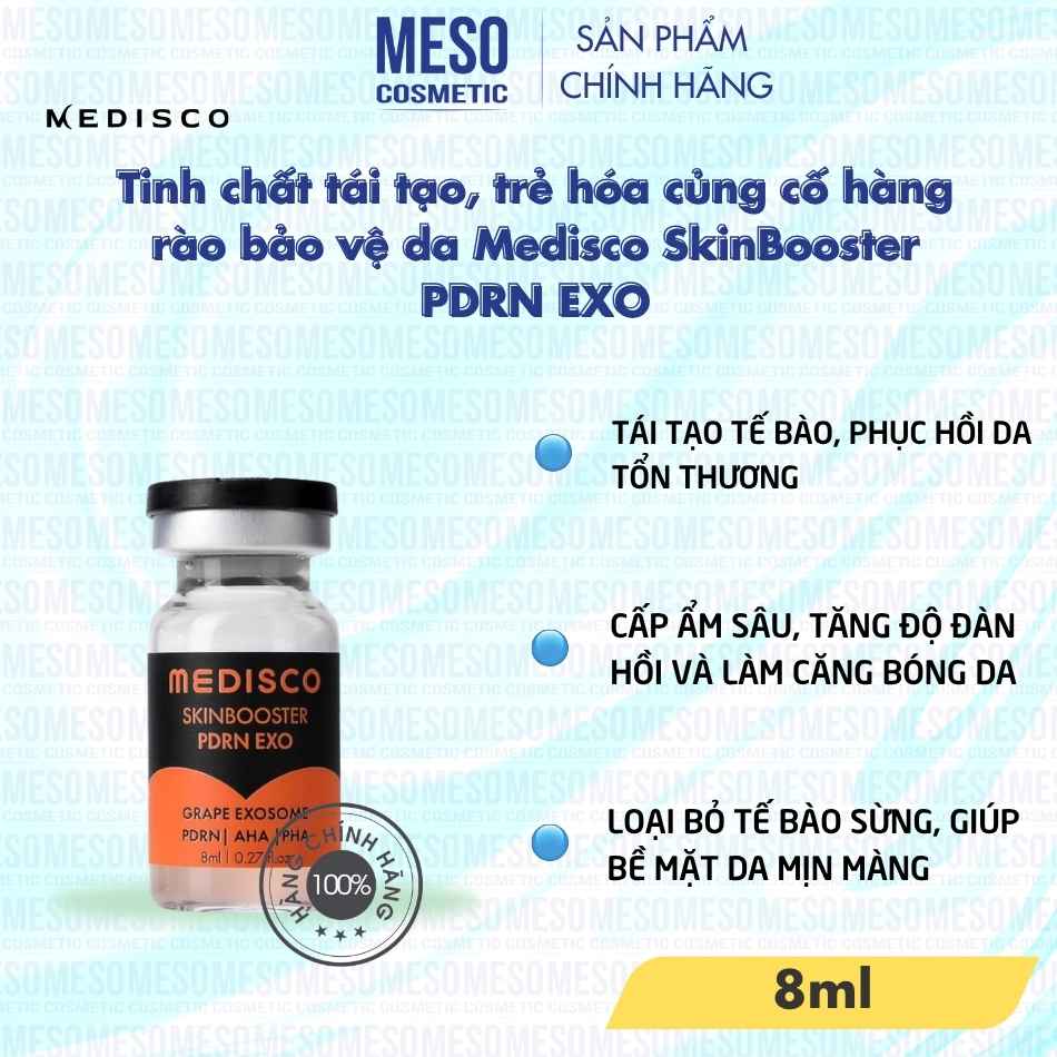 Tinh chất tái tạo, trẻ hóa củng cố hàng rào bảo vệ da Medisco SkinBooster PDRN EXO