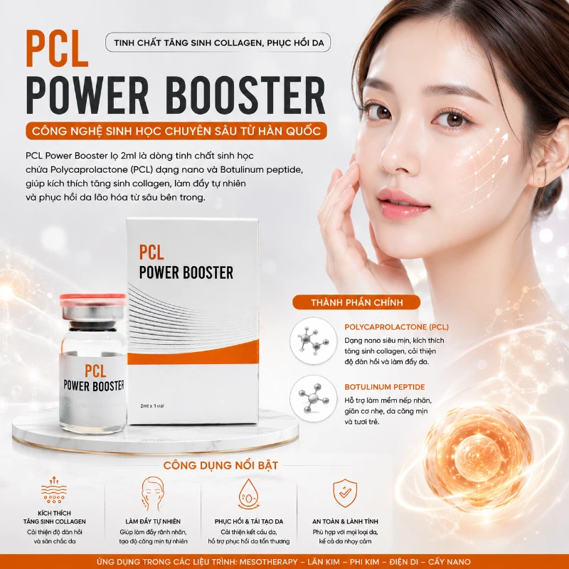 Tinh chất tăng sinh collagen, phục hồi da PCL Power Booster 2ml