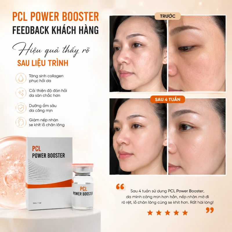 Tinh chất tăng sinh collagen, phục hồi da PCL Power Booster 2ml