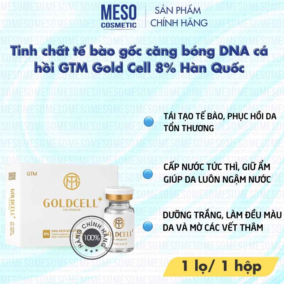 Tinh chất tế bào gốc căng bóng DNA cá hồi GTM Gold Cell 8% Hàn Quốc