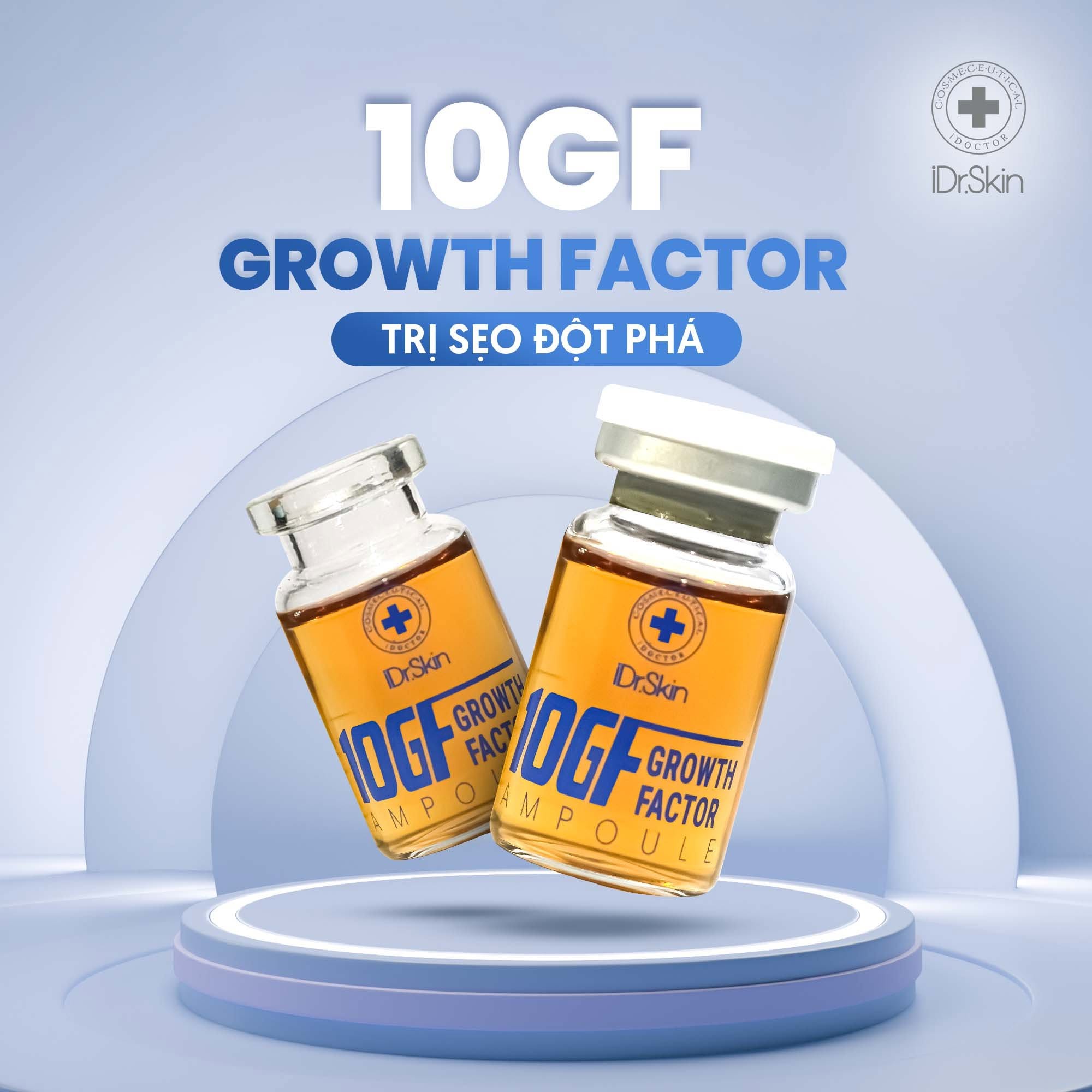 Tinh Chất Tế Bào Gốc Hỗ Trợ Cải Thiện Sẹo Rỗ Idr.Skin 10GF Growth Factor 10ml Chính Hãng
