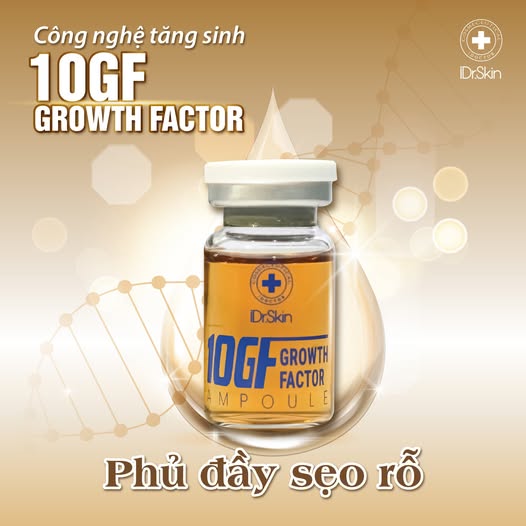 Tinh Chất Tế Bào Gốc Hỗ Trợ Cải Thiện Sẹo Rỗ Idr.Skin 10GF Growth Factor 10ml Chính Hãng