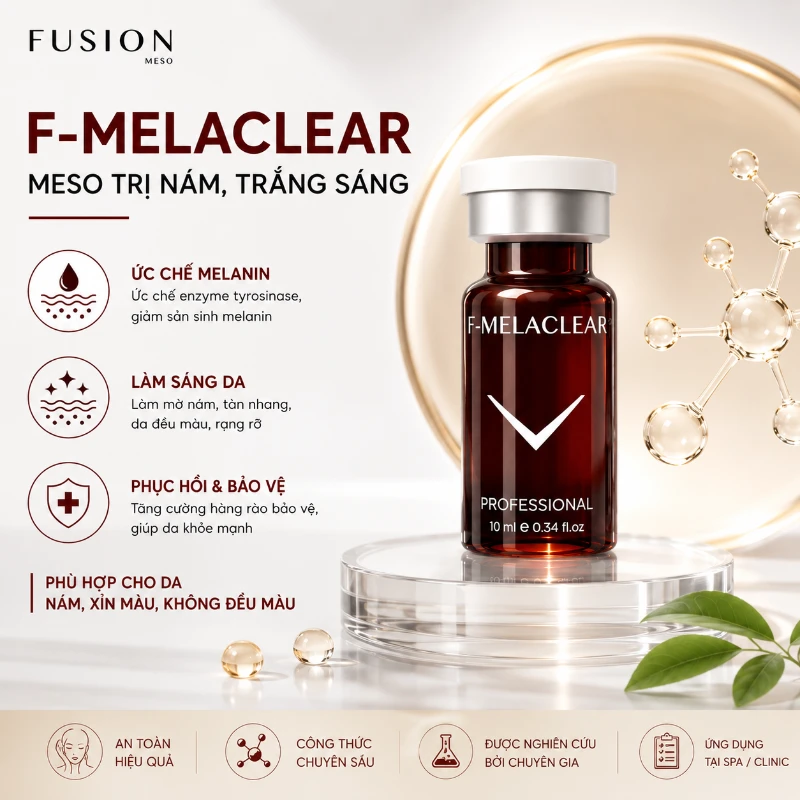 Tinh chất trắng da, mờ nám, tàn nhang Fusion F- Melaclear 10ml