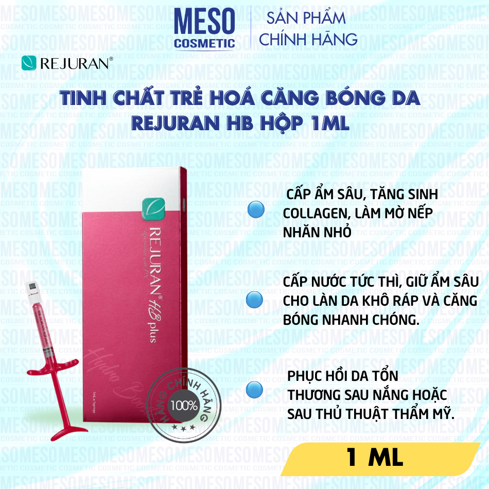 Tinh chất trẻ hoá căng bóng da Rejuran HB hộp 1ml