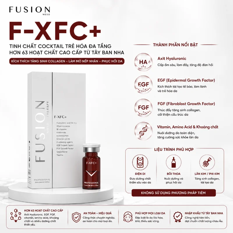 Tinh chất trẻ hoá, căng bóng da Fusion F-XFC+ 5ml