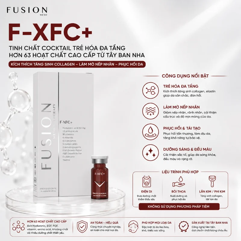 Tinh chất trẻ hoá, căng bóng da Fusion F-XFC+ 5ml