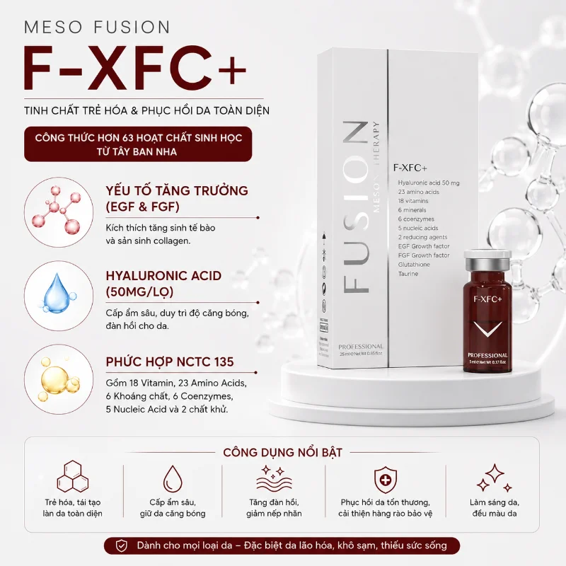 Tinh chất trẻ hoá, căng bóng da Fusion F-XFC+ 5ml