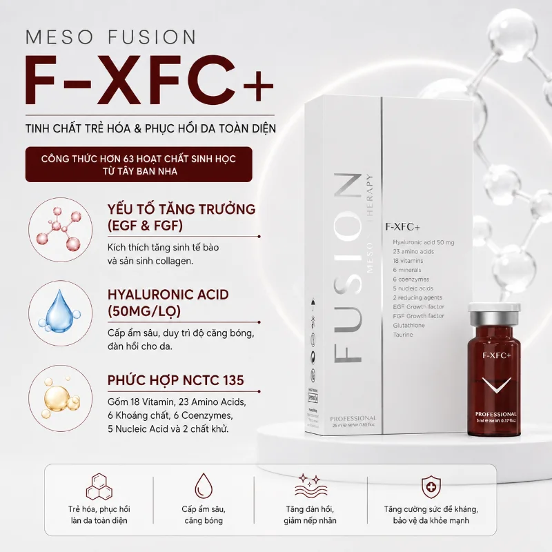 Tinh chất trẻ hoá, căng bóng da Fusion F-XFC+ 5ml