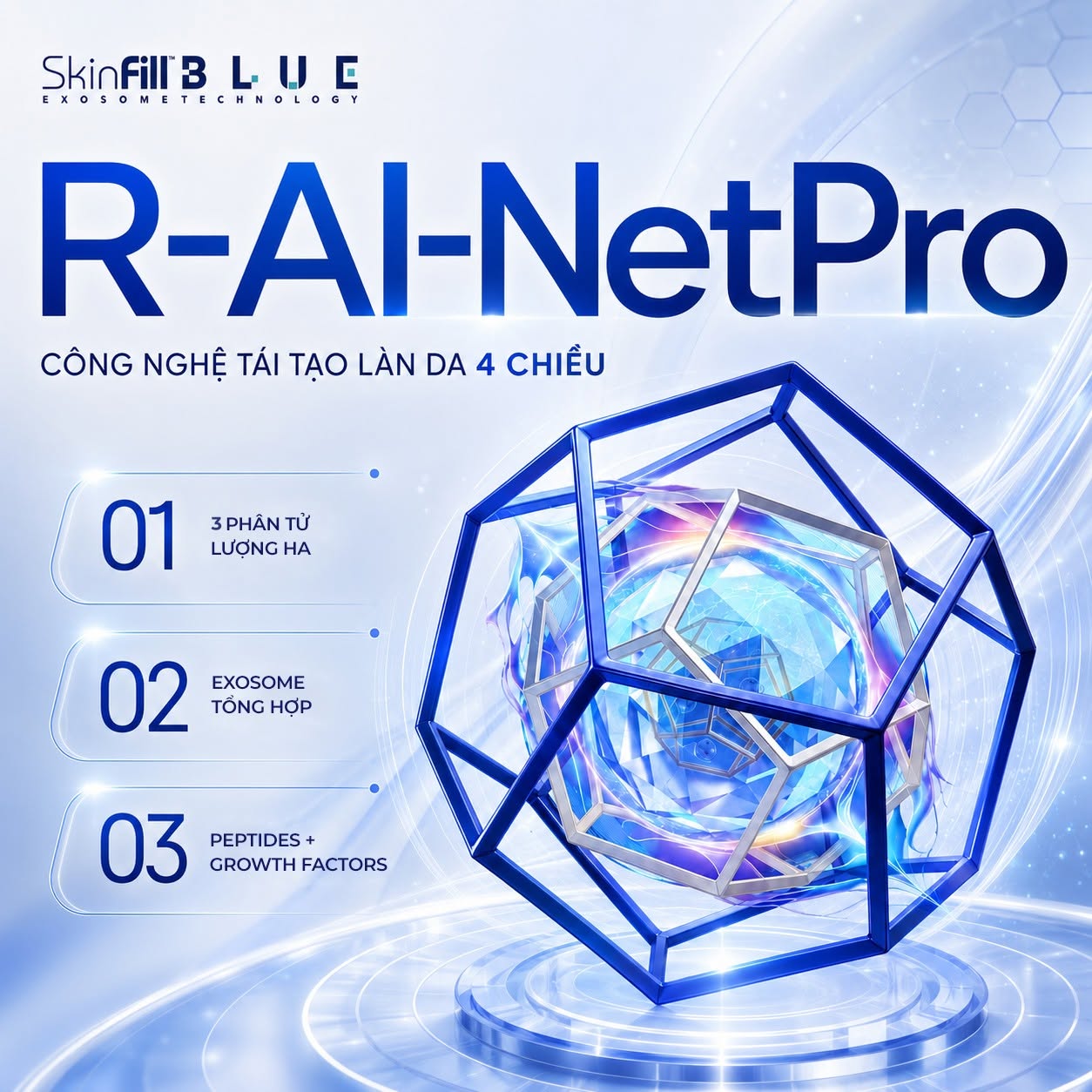 Tinh chất BAP tái tạo đa tầng, trẻ hóa phục hồi cấu trúc da Skinfill Blue