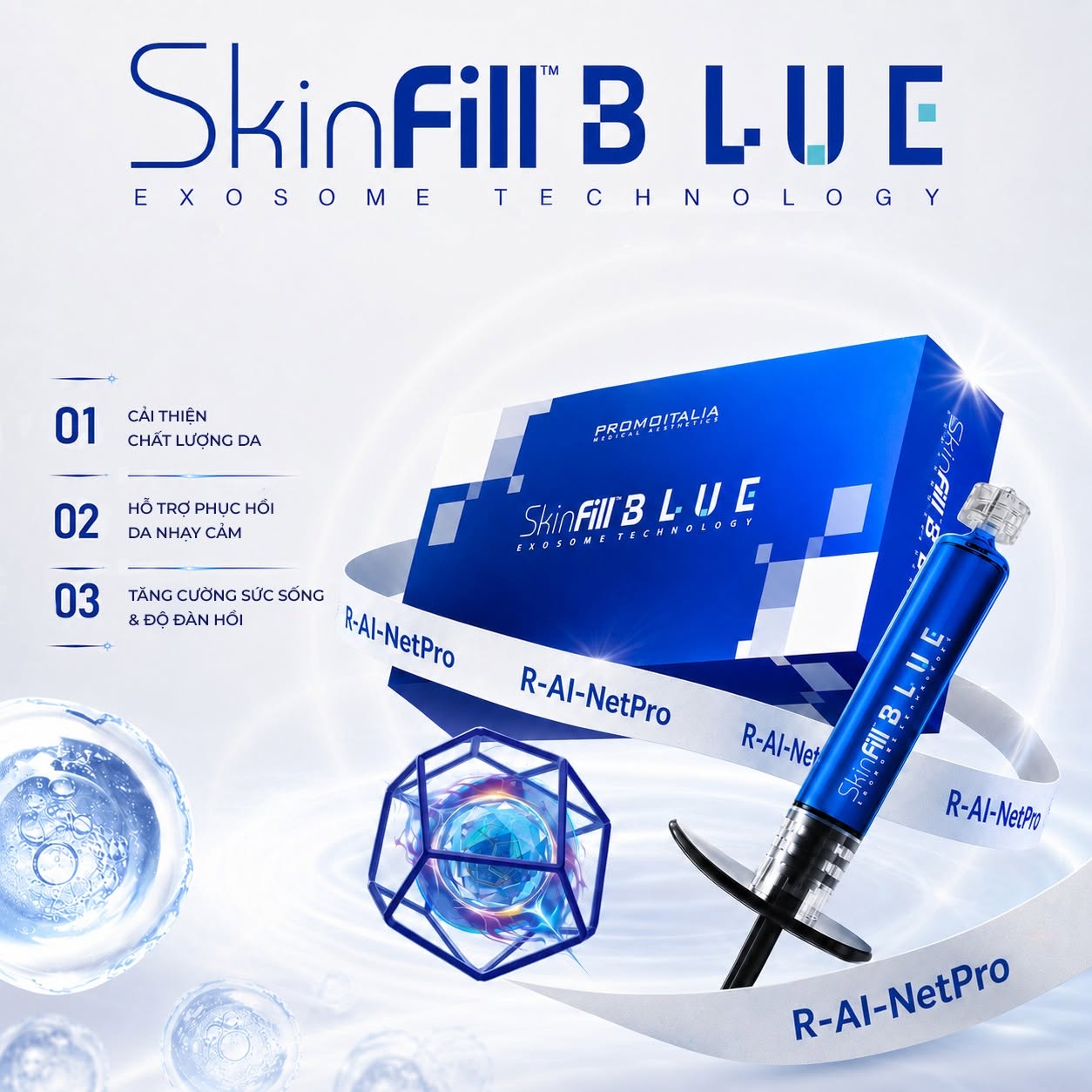 Tinh chất BAP tái tạo đa tầng, trẻ hóa phục hồi cấu trúc da Skinfill Blue