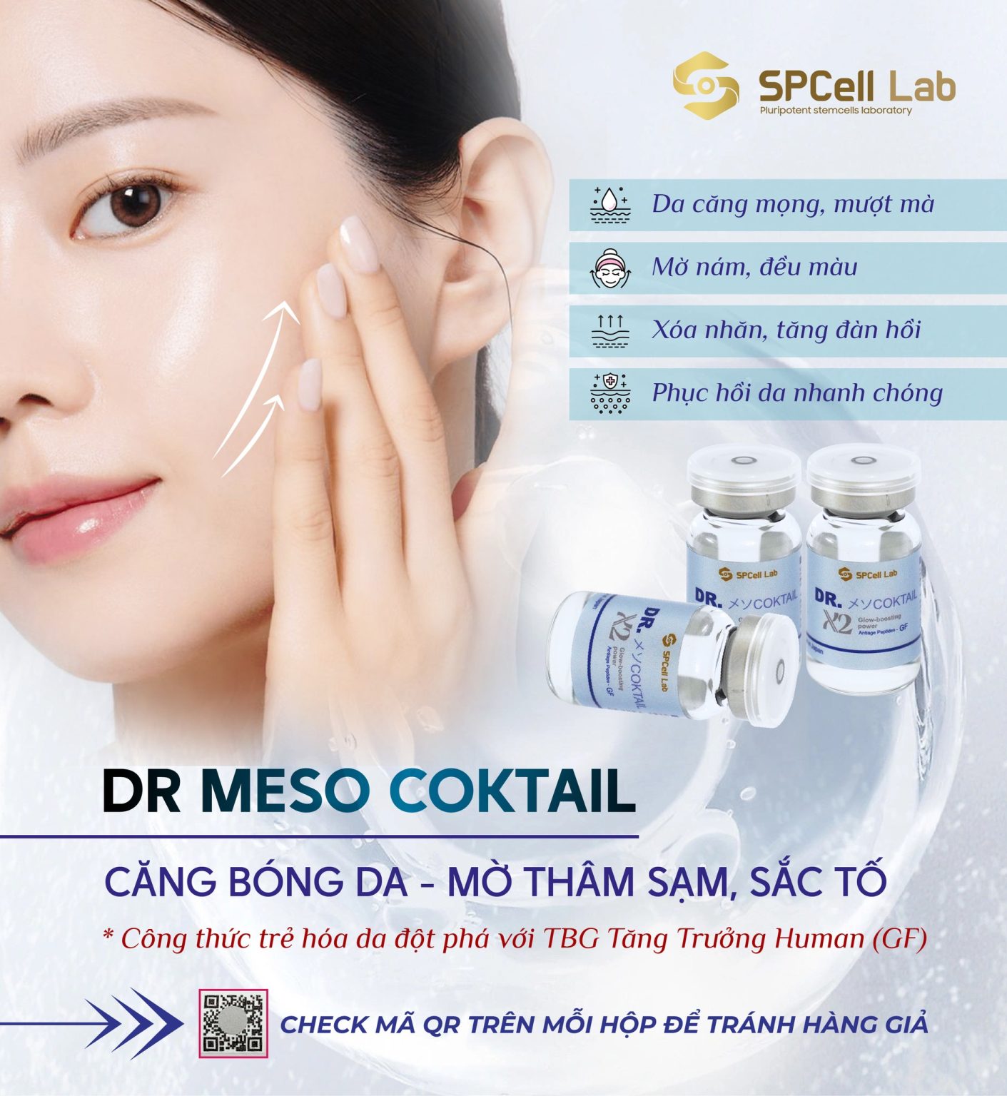 Tinh chất trẻ hóa làn da căng mọng đầy sức sống SPCell Lab Dr.Cocktail X2 Glow Boosting Power