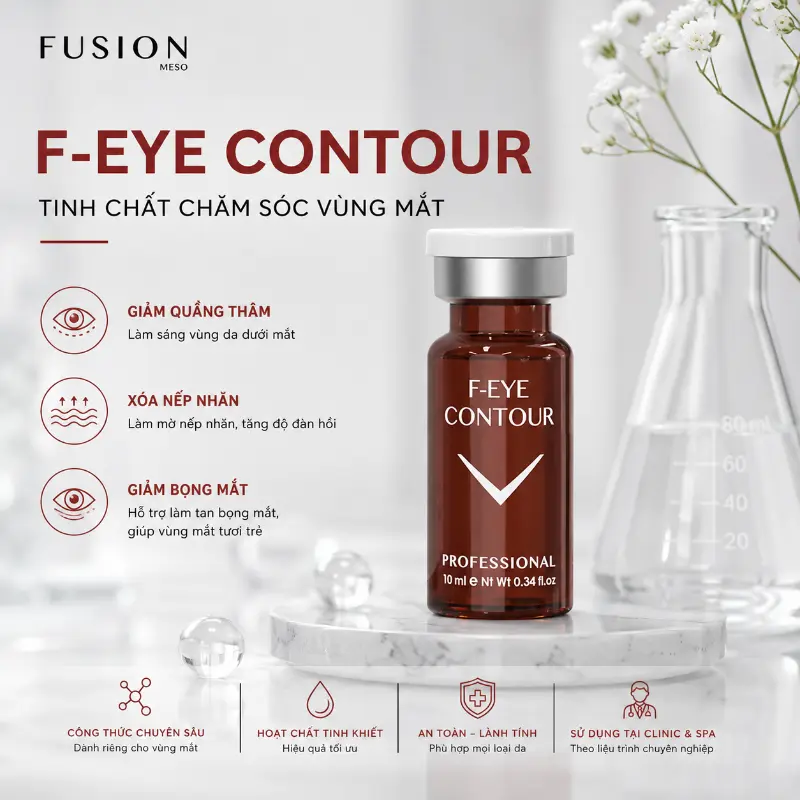 Tinh Chất Hỗ Trợ Cải Thiện Thâm Quầng & Nếp Nhăn Vùng Mắt Fusion F-Eye Contour 5ml Chính Hãng