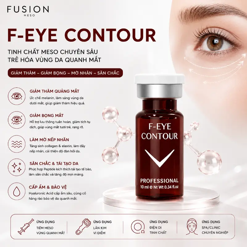 Tinh Chất Hỗ Trợ Cải Thiện Thâm Quầng & Nếp Nhăn Vùng Mắt Fusion F-Eye Contour 5ml Chính Hãng