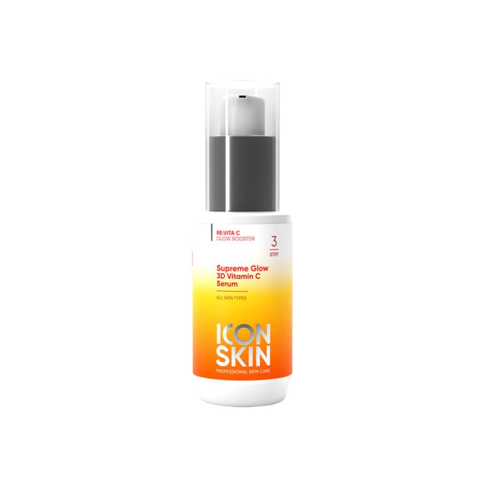 Tinh chất vitamin cải thiện chống lão hoá da Icon Skin Supreme Glow 3D Vitamin C Serum