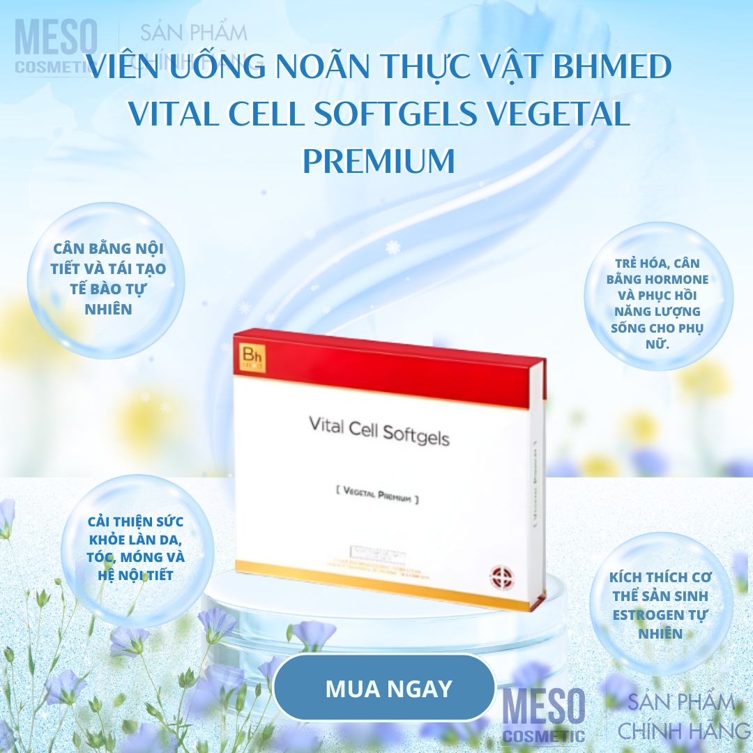 Viên Uống Noãn Thực Vật Bhmed Vital Cell Softgels Vegetal Premium