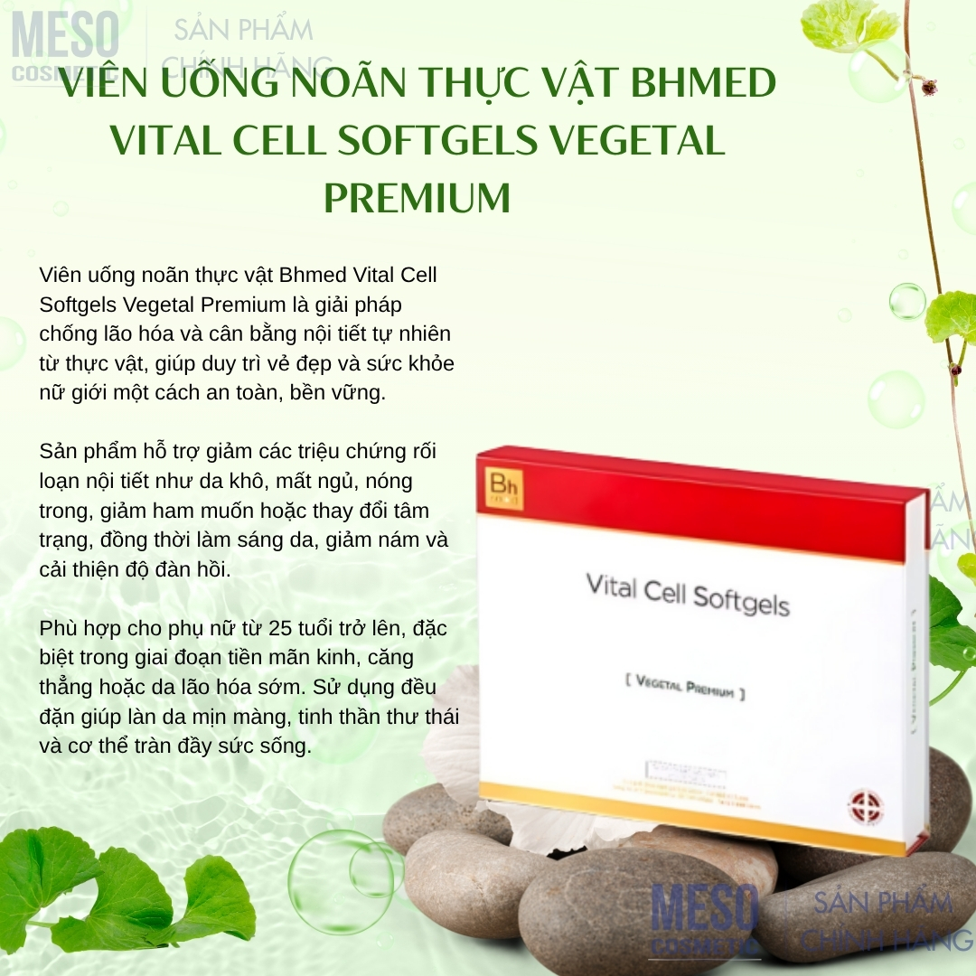 Viên Uống Noãn Thực Vật Bhmed Vital Cell Softgels Vegetal Premium