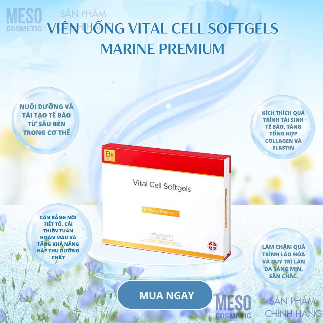 Viên Uống Vital Cell Softgels Marine Premium