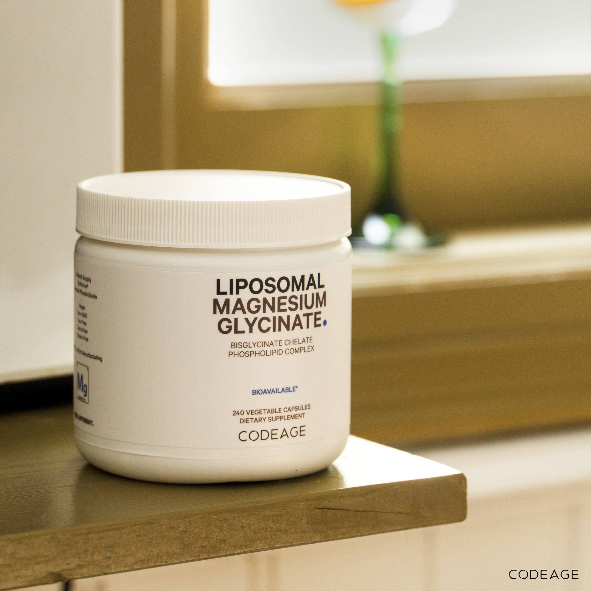 Viên uống bổ sung Magie Codeage Liposomal Magnesium Glycinate 240 viên