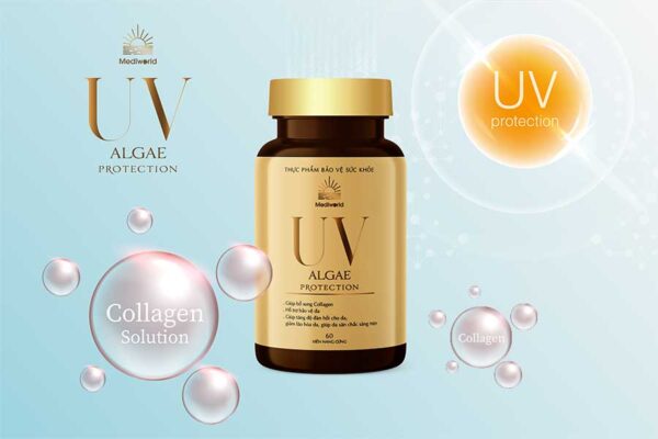 Viên uống bổ sung collagen Mediworld UV Algae Protection