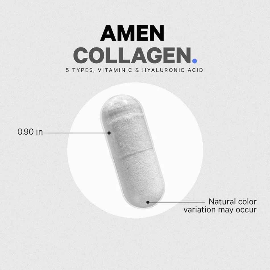 Viên uống đẹp da, chống lão hóa Codeage Amen Collagen + Vitamin C + HA
