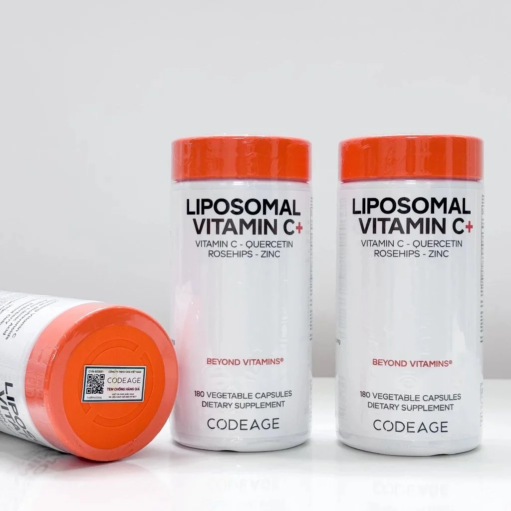 Viên uống hỗ trợ chống oxy hóa Codeage Liposomal Vitamin C+