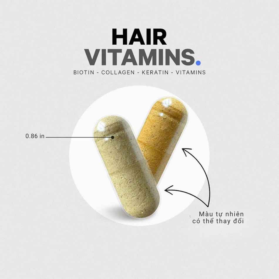 Viên uống hỗ trợ mọc tóc và dưỡng tóc chắc khỏe Codeage Hair Vitamins