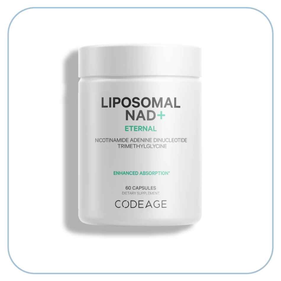 Viên uống hỗ trợ năng lượng tế bào và chăm sóc sức khỏe Codeage Liposomal NAD+