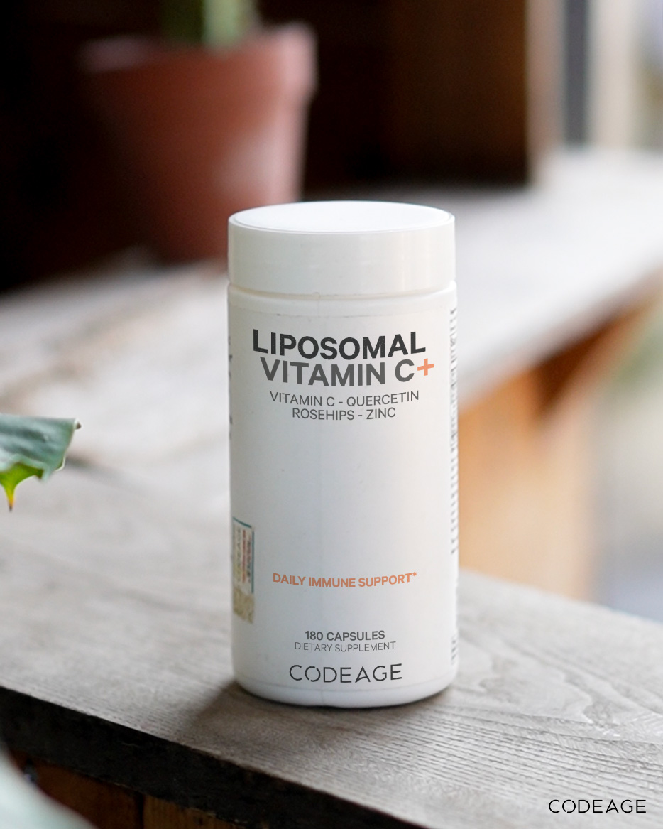 Viên uống tăng đề kháng và chống oxy hóa Codeage Liposomal Vitamin C 180 viên