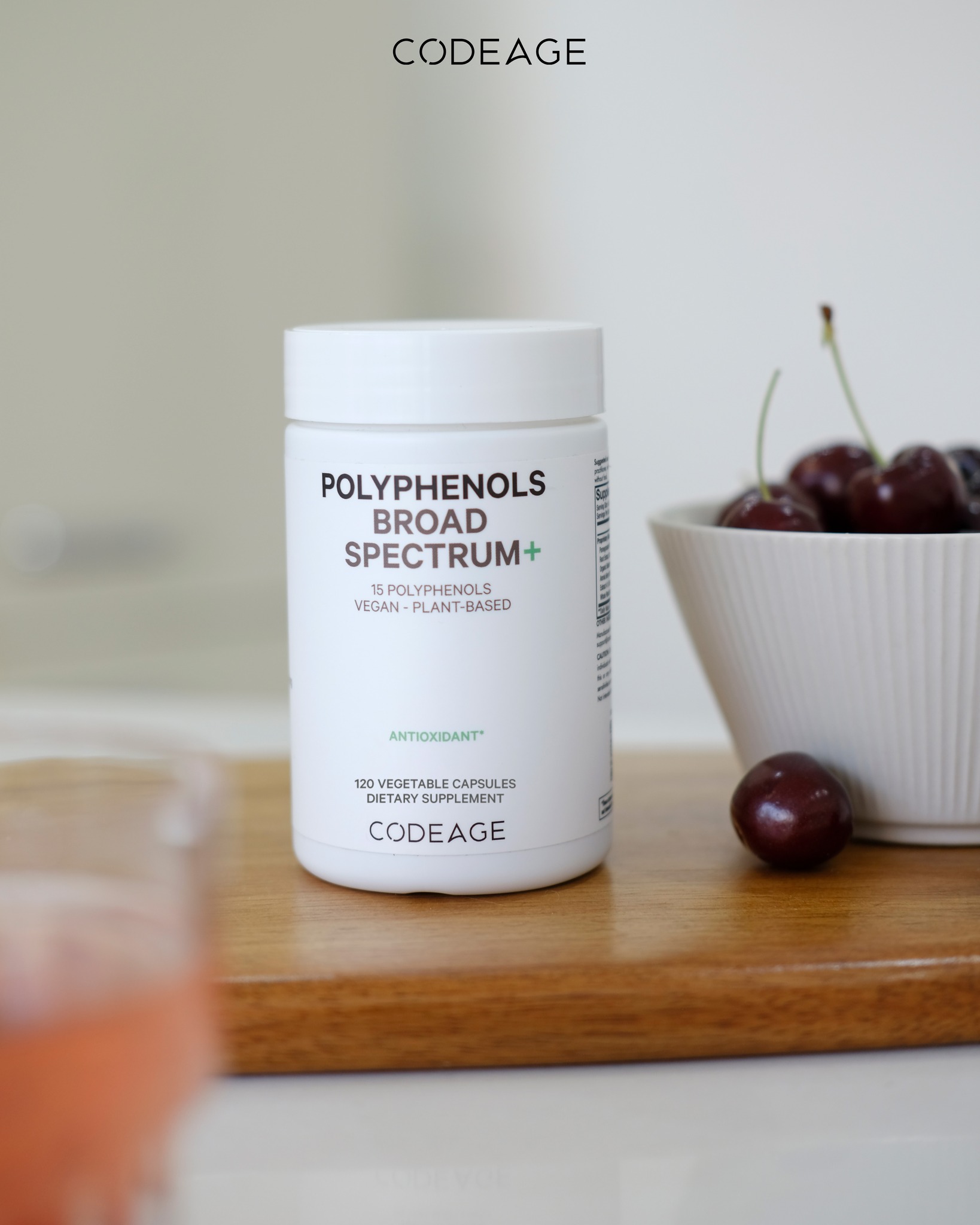 Viên uống trẻ hóa và bảo vệ da phổ rộng Codeage Polyphenols Broad Spectrum