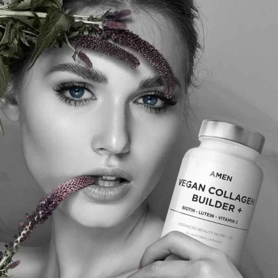 Viên uống tự sinh collagen thuần chay Codeage Amen Vegan Collagen Builder+