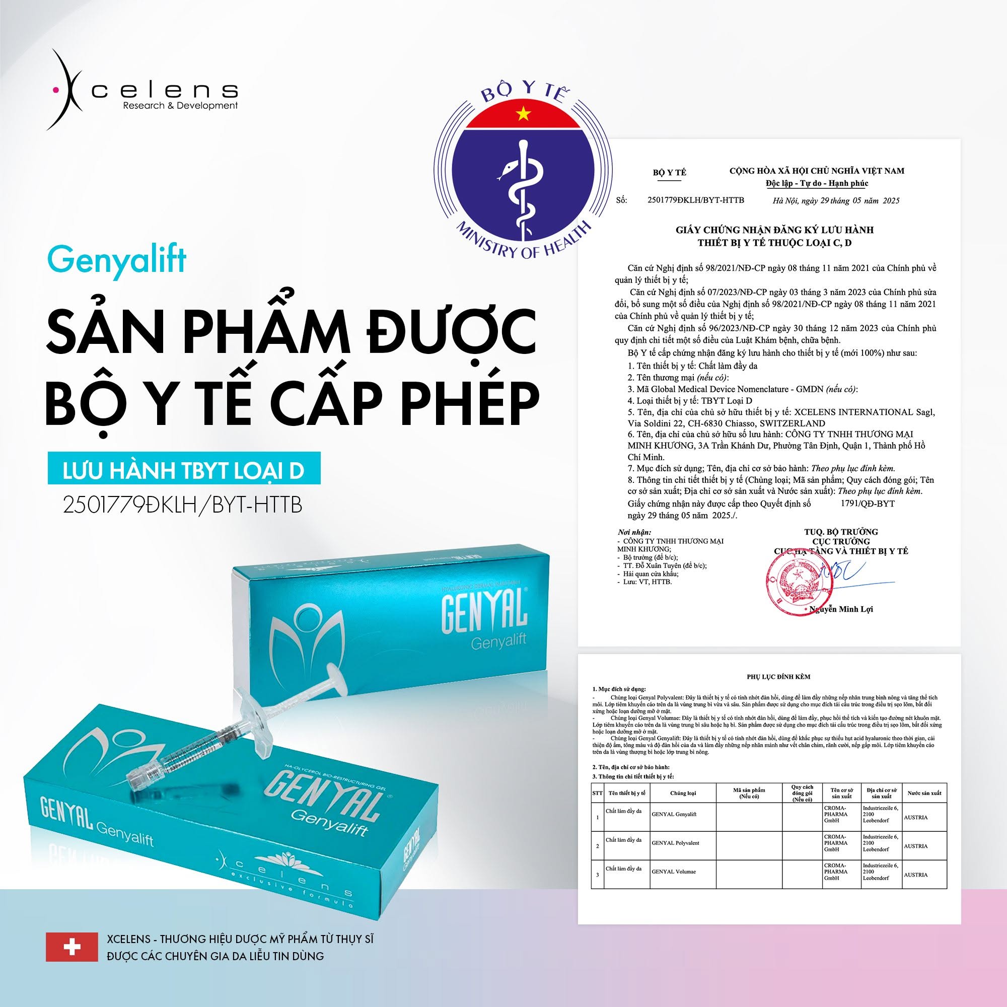 Xcelens Genyal Genyalift – Skin Booster Thu Nhỏ Lỗ Chân Lông, Trẻ Hóa Da