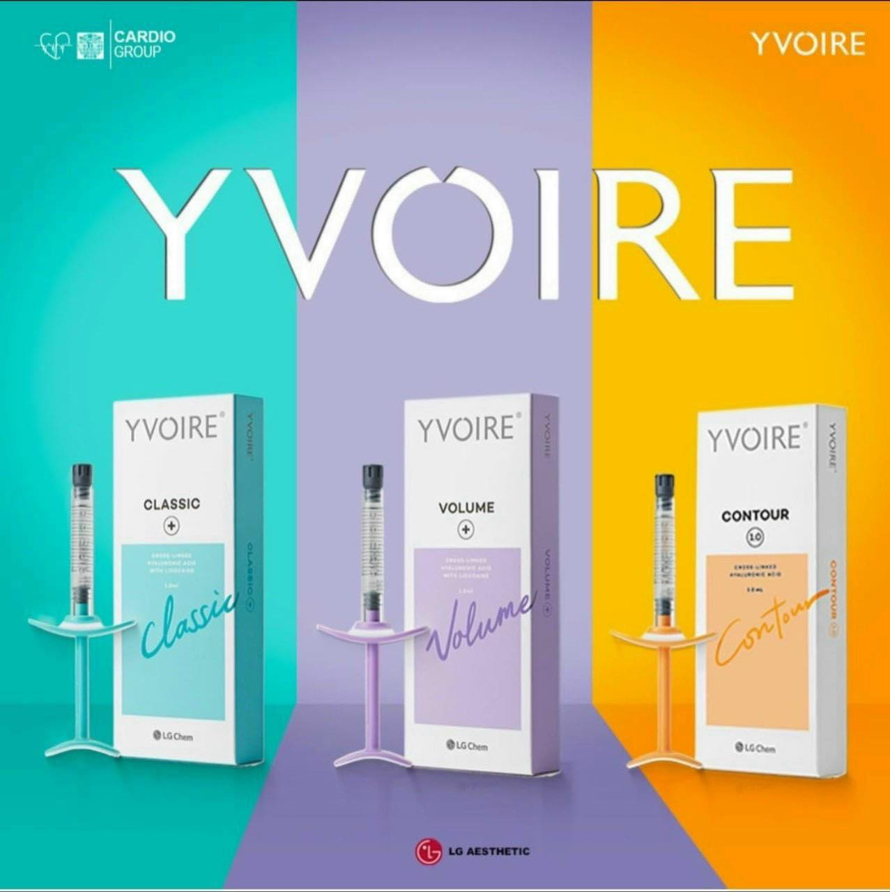 Chất Làm Đầy YVOIRE Hàn Quốc - HA Cross-linked cao cấp từ LG Chem cho môi, nâng cấu trúc & làm đầy khối