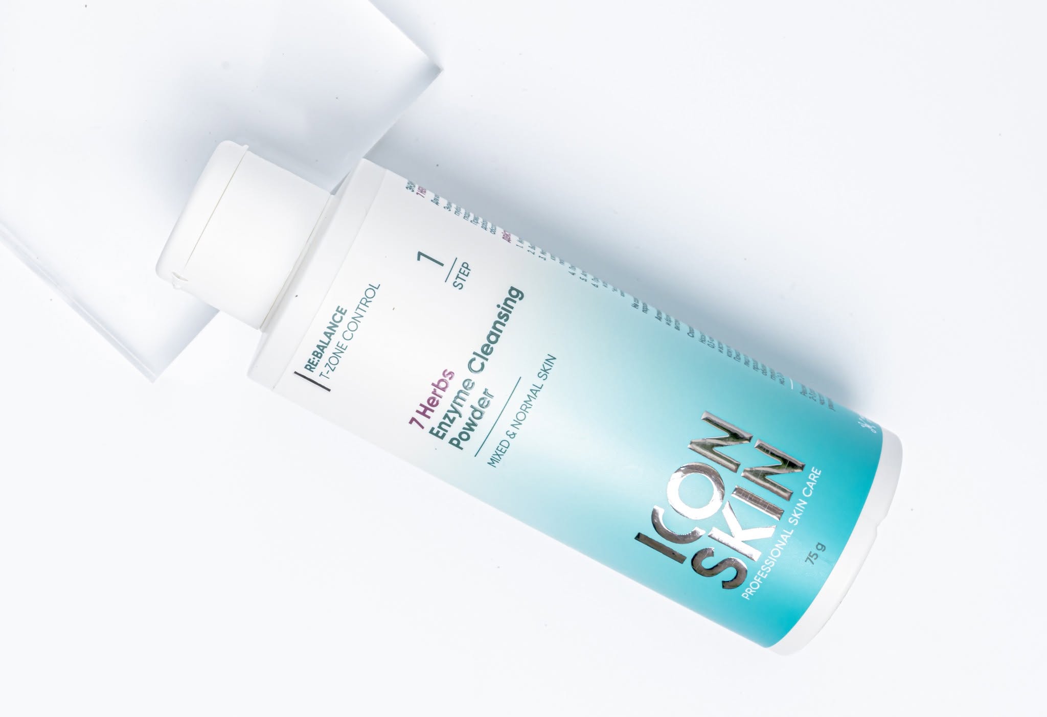 Bột tẩy da chết cho da dầu da, hỗn hợp Icon Skin 7 Herbs Enzyme Cleansing Powder 2.jpg