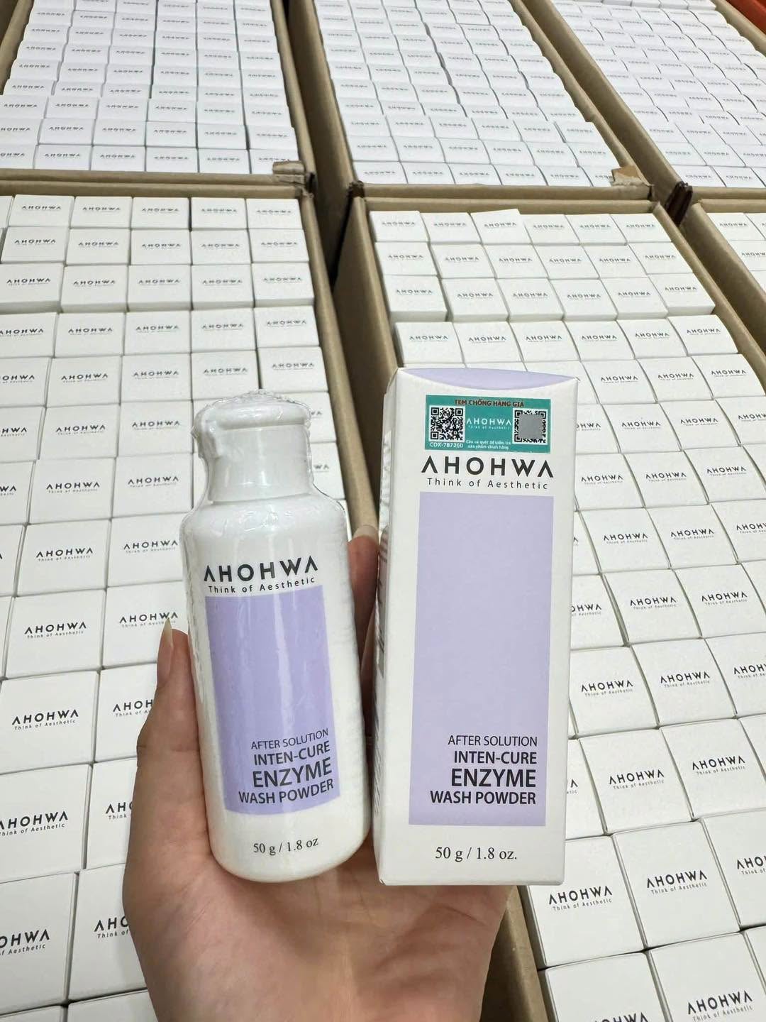 Bột tẩy da chết sinh học enzyme Ahohwa After Solution Inten-Cure Enzyme Wash Powder 10.jpg