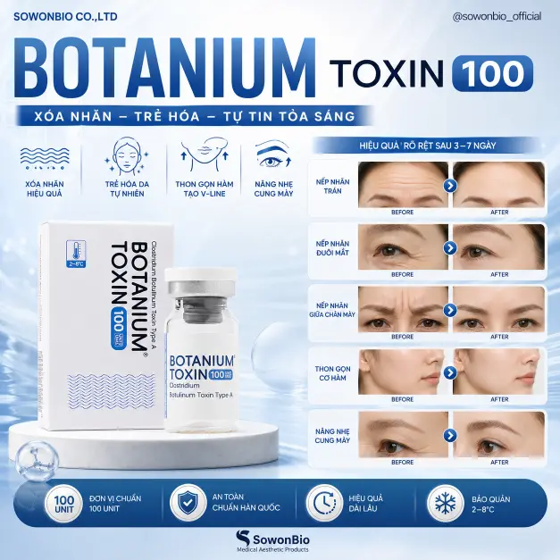 Botox Botanium Toxin 100 – Giải Pháp Xóa Nhăn & Trẻ Hóa Chuẩn Y Khoa Từ Hàn Quốc 10.webp