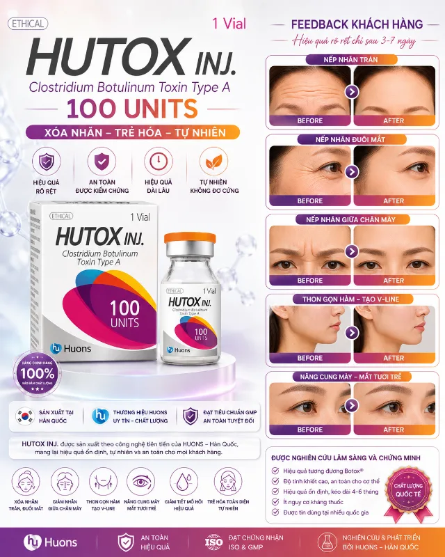 Botox Hutox 100 xoá nhăn, thon gọn hàm 1.webp