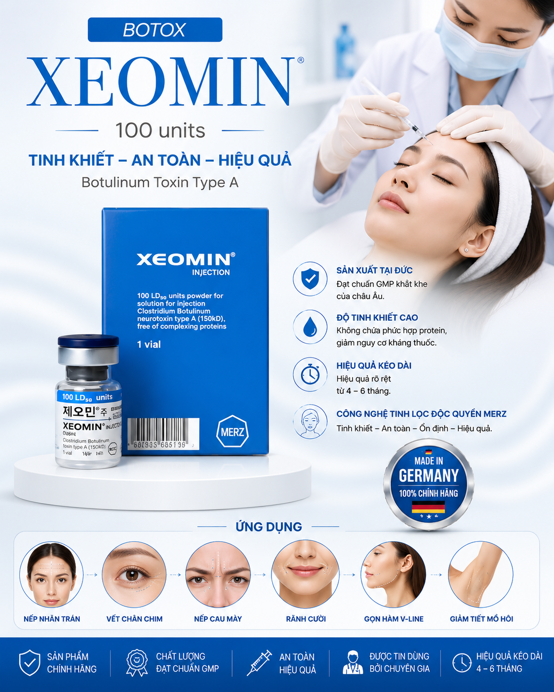Botox Xeomin 100 Đức Chính Hãng - Botulinum Toxin Type A Hỗ Trợ Xóa Nhăn, Nâng Cơ.png