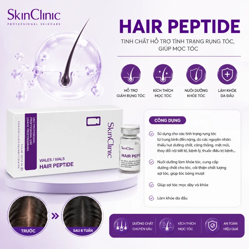 HAIR PEPTIDE - TINH CHẤT HỖ TRỢ TÌNH TRẠNG RỤNG TÓC, GIÚP MỌC TÓC 2.webp