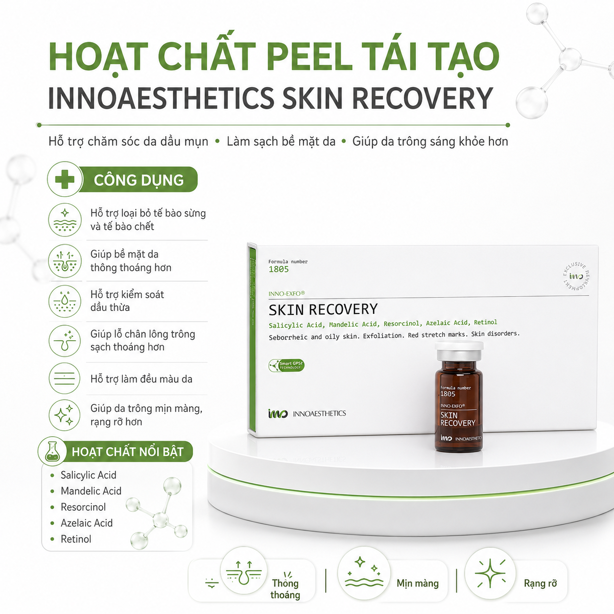 Hoạt Chất Peel Tái Tạo, Giảm Thâm Mụn, Trẻ Hóa Da INNOAESTHETICS Skin Recovery 1 lọ 5.png