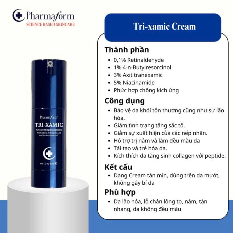 Kem-Duong-Ho-Tro-Tre-Hoa-Lam-Mo-Tham-Nam-Pharmaform-Tri-Xamic-Cream_Kem Dưỡng Hỗ Trợ Trẻ Hoá, Làm Mờ Thâm Nám Pharmaform Tri-Xamic Cream 2.jpg