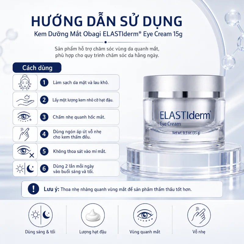 Kem Dưỡng Mắt Giảm Nếp Nhăn, Chăm Sóc Da Mắt Obagi ELASTIderm® Eye Cream 15g 4.webp