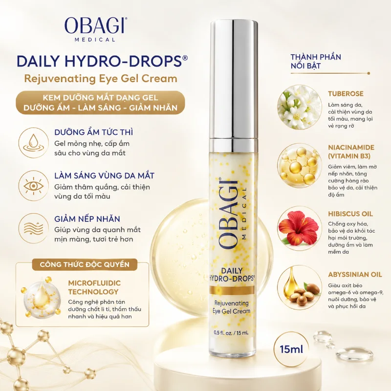 Kem Dưỡng Mờ Nếp Nhăn Vùng Mắt Obagi Daily Hydro-Drops® Rejuvenating Eye Gel Cream 15ml 5.webp