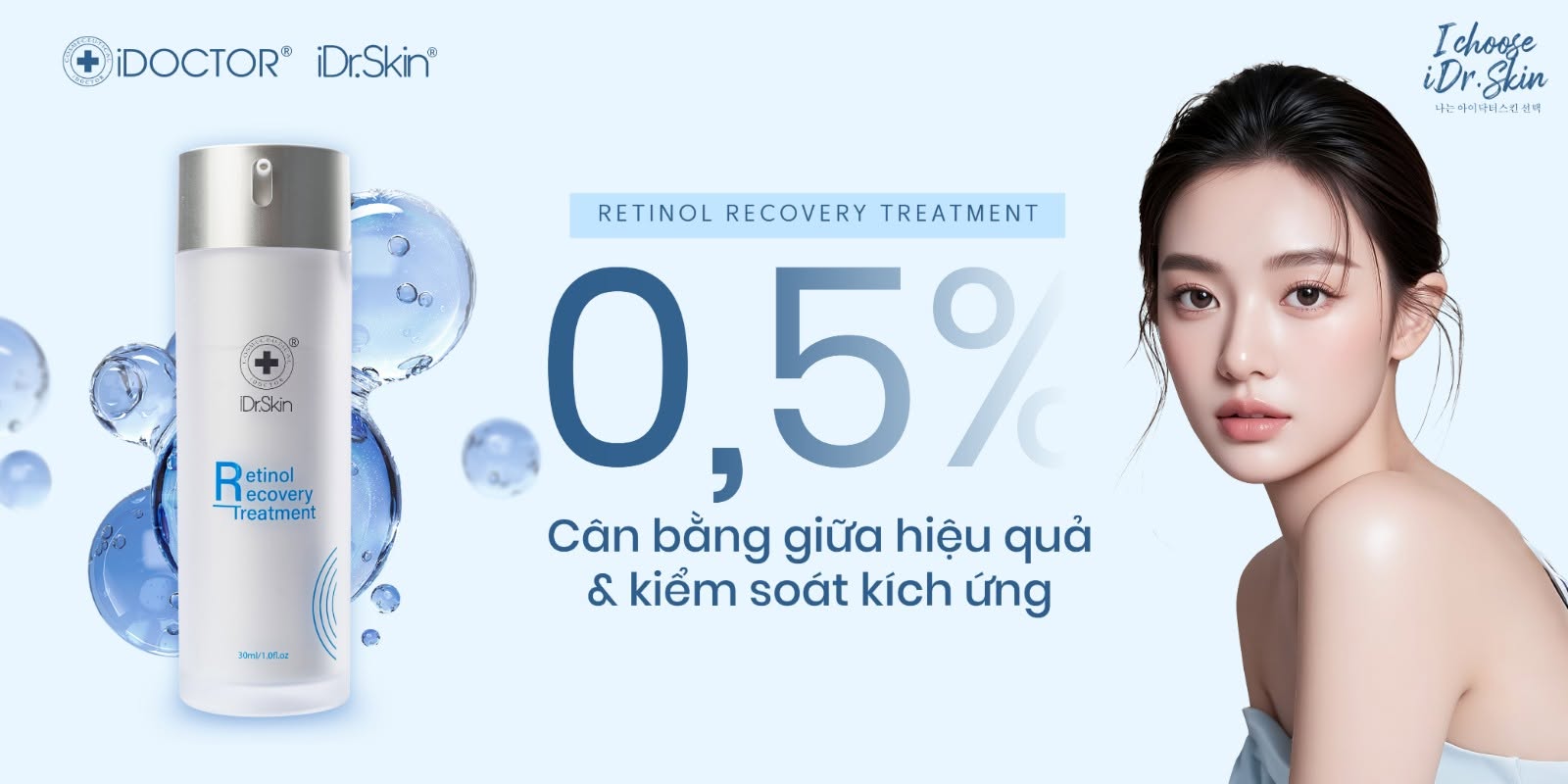 Kem Dưỡng Retinol 0.5% Cải Thiện Da Lão Hóa Retinol Recovery Treatment iDr.Skin 30ml 1.jpg