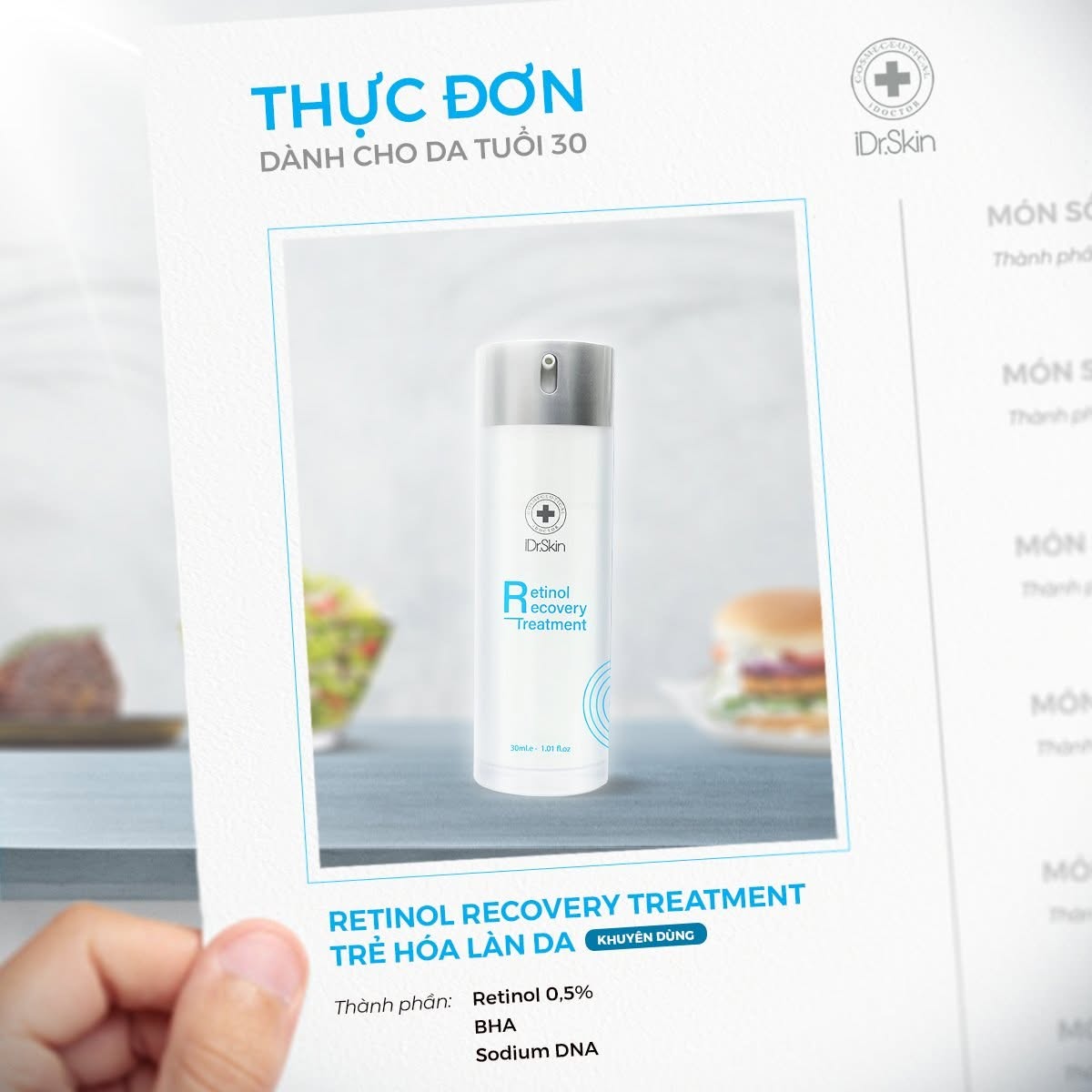 Kem Dưỡng Retinol 0.5% Cải Thiện Da Lão Hóa Retinol Recovery Treatment iDr.Skin 30ml 14.jpg