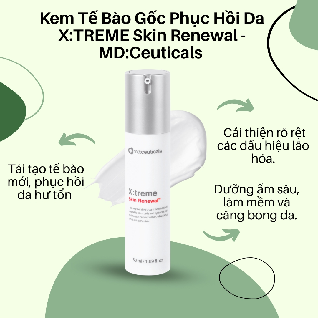 Kem-Te-Bao-Goc-Phuc-Hoi-Da-X-TREME-Skin-Renewal-MD-Ceuticals_Green Organic Anti Aging Serum Product Feature Instagram Post.jpg