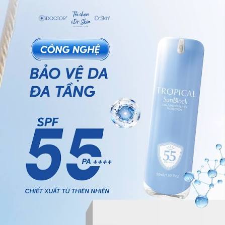 Kem chống nắng phổ rộng iDr.Skin Tropical Sunblock SPF 55 PA++++ 1.jpg