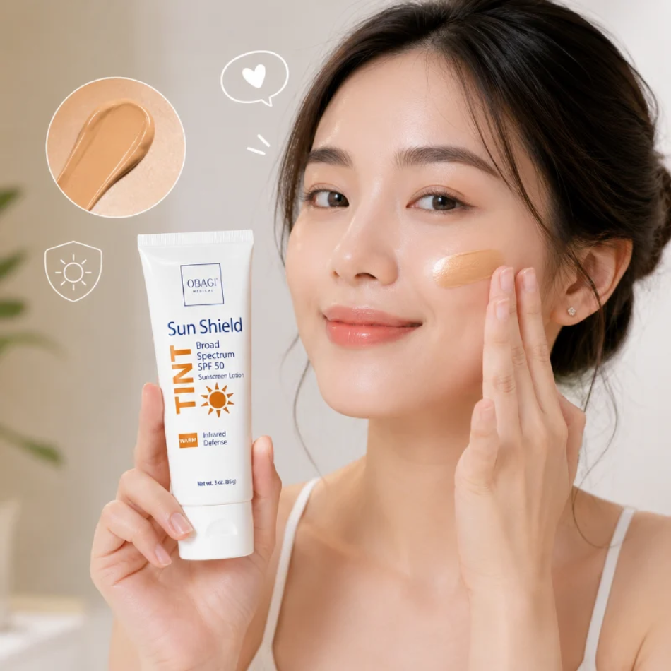 Kem lót chống nắng hỗ trợ bảo vệ da và hiệu chỉnh màu da Obagi Sun Shield Tint Broad Spectrum SPF 50 Warm.png