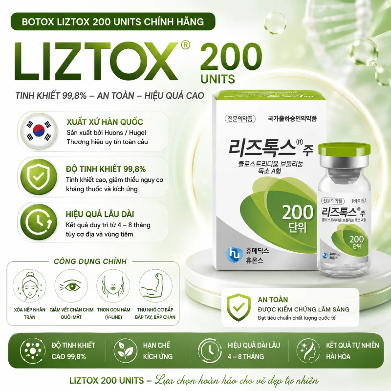 Liztox 200 Units – Botox Hàn Quốc chính hãng xóa nhăn & nâng cơ hiệu quả 9.webp