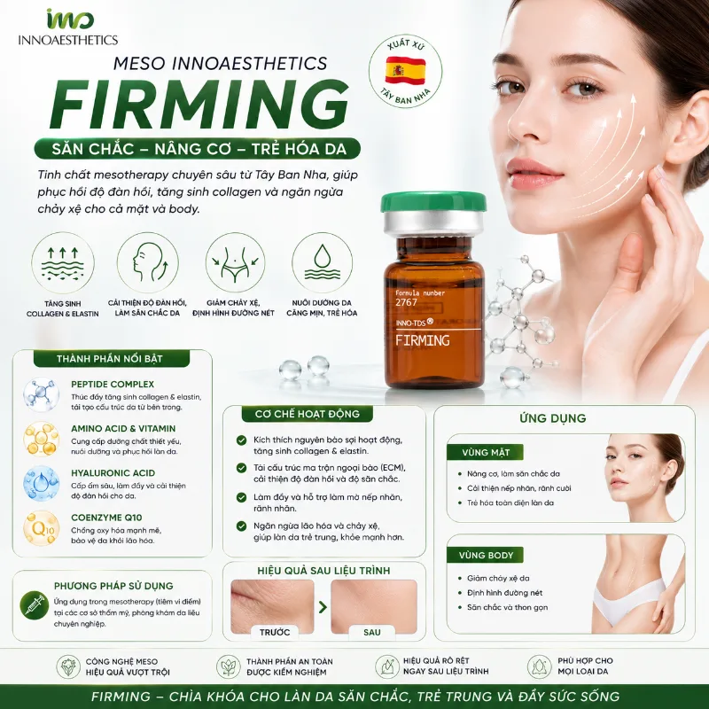 Meso Innoaesthetics FIRMING Hoạt Chất Săn Chắc, Hỗ Trợ Nâng Cơ Cho Mặt Và Body 6.webp
